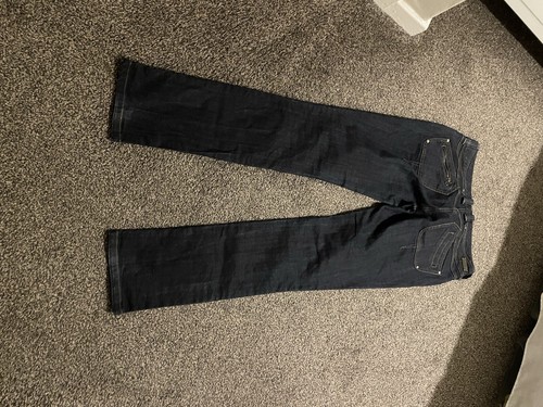 Ladies River Island Vintage Slim Tapered Dark Blue Jeans Size 16 - Picture 9 of 9