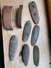 Vintage Horn, steel Heel , ebonite and Walnut extension pieces gunsmithing