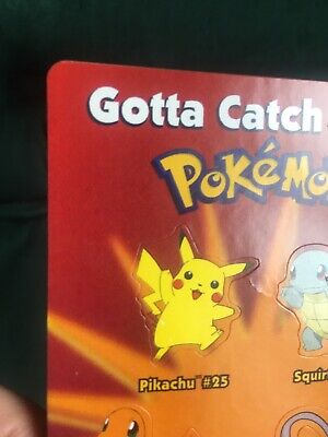 Pokemon Red Blue Yellow Sticker Sheet Toys R Us Promo Event 1999 Gotta  Catch Mew