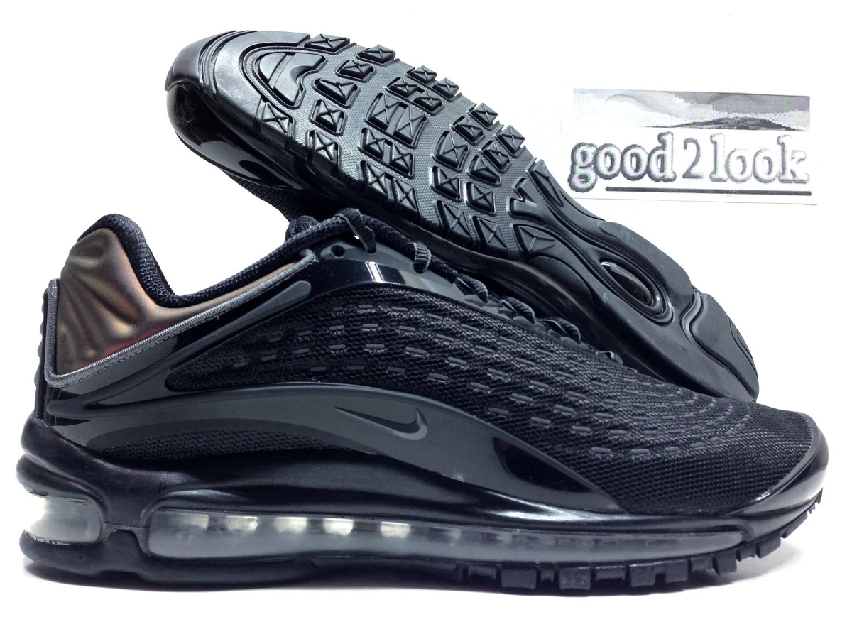 De todos modos Falsificación versus NIKE AIR MAX DELUXE BLACK/DARK GREY SIZE MEN&#039;S 6/WOMEN 7.5  [AV2589-001] | eBay