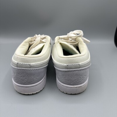 Nike Air Jordan 1 Low Paris Sneakers Shoes Men's Size 7 White Grey