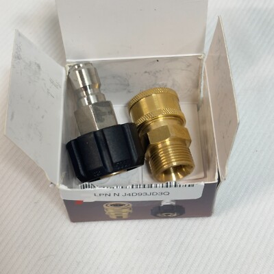 Tool Daily Pressure Washer Adapter Set Quick Connect Kit M22 14mm Swivel to M...