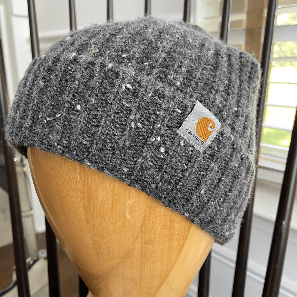 Carhartt Grey Beanie Wide Rib Knit Cap Winter Hat… - image 2