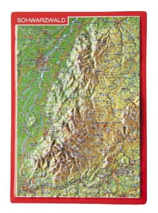 Schwarzwald, Reliefpostkarte. Black Forest. Foret-Noire. Black Forest. Foret-N-image