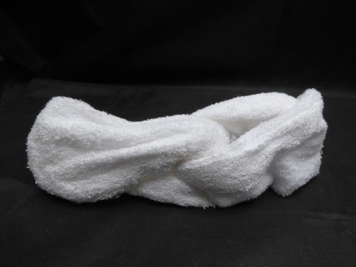 Trio Stirnband Set. Weißes Handtuch Beauty Stirnband. Gummizug. Unisex. - Bild 3 von 5