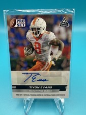 2022 Leaf Pro Set Draft Tiyon Evans #PSA-TE1 RC Auto