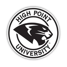 High Point University Officially Licensed Black Vinyl Decal Sticker