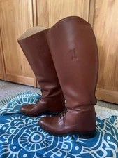 Effingham Brown Field boots fox hunting mens 10 Ladies 11 Extra wide calf
