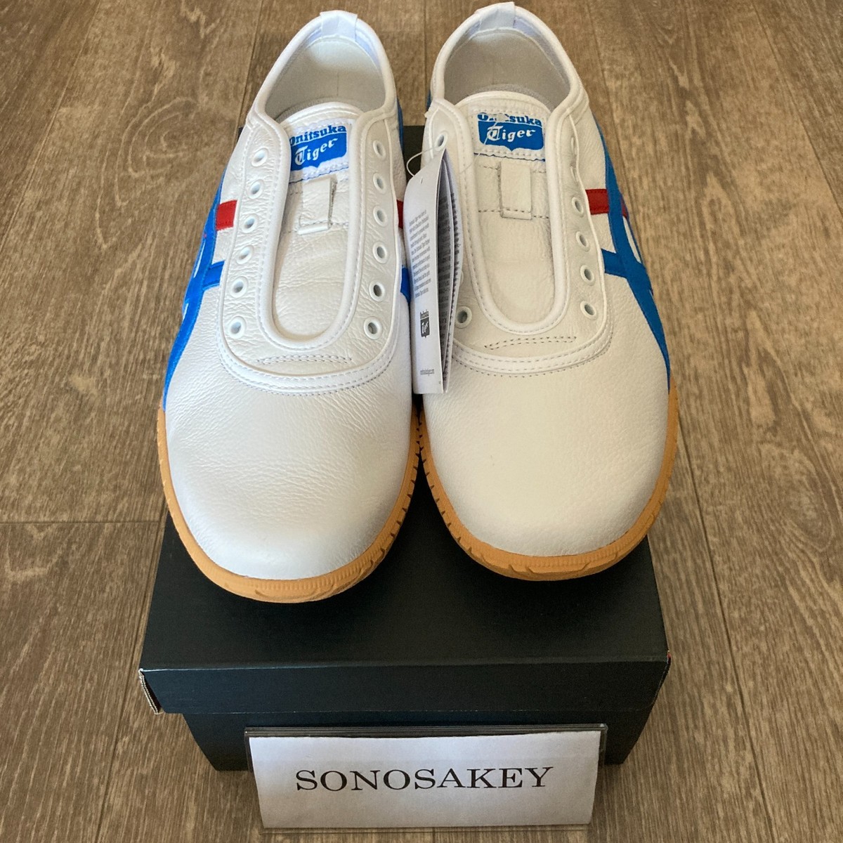 Onitsuka Tiger TSUNAHIKI SLIP-ON 1183C529 100 WHITE/BLUE New in