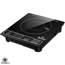 Pro-Grade 1800W Induction Cooktop with Glass Surface & 10 Temperature Settings