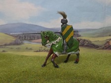 Vintage LEAD TIMPO  Knight Mounted With Lance And Shield Original