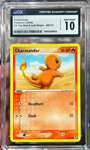Charmander graded CGC 10 for sale on eBay