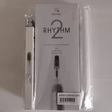 Soladey Rhythm 2 Electric Toothbrush (Ice White) + Replacement Brush + Case Set