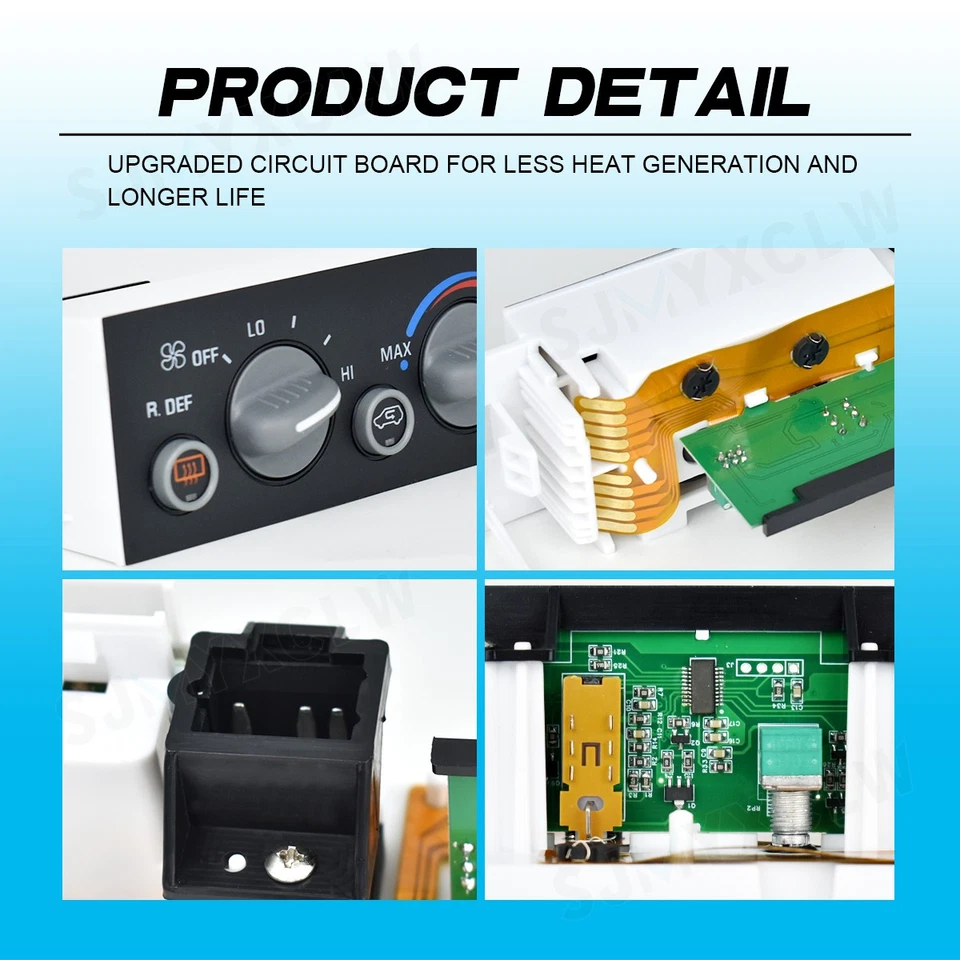 Panel de control de clima de calefacción de aire acondicionado 599-006 para 1996-1999 GMC K1500 K2500 K3500 Foto 2 de 4