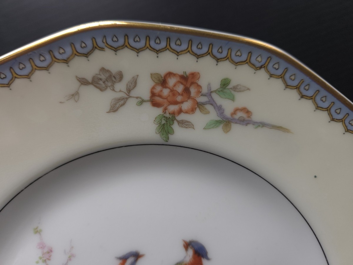 THEODORE HAVILAND Limoges France CHAMBORD Bird of Paradise 7.5