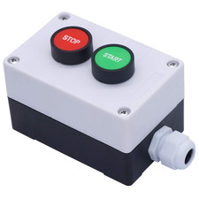Momentary Push Button Switch Station Box Start/Stop Red Green Sign NO NC Push...