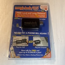 Magic Jack Plus Free Local Long Distance Calling Telephone Unit 430-0460 Read