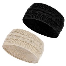 choyaxo 2 Pack Winter Fleece Headband Ear Warmer Ear Covers for Cold Weather