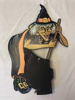 Vintage 1960's HALLOWEEN WITCH Table Decor Beistle 