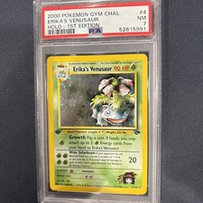 Pokémon TCG Erika's Venusaur Holo Rara Sfida Palestra 2000 1° Edizione