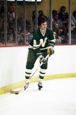 Old Large Nhl Hockey Photo Minnesota North Stars Brad Maxwell 1970 1
