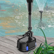 Pond Filter with Pump Fountain Kits, Submersible Pump Pond Fountain Koi Pond