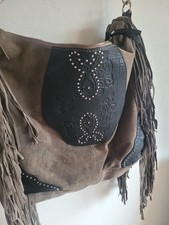 GEORGE GINA & LUCY Handtasche BOHO Style / Leder & Fransen