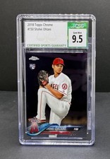 Shohei Ohtani 2018 Topps Chrome Rookie Card  #150 RC CSG 9.5 GEM MINT MLB. rookie card picture