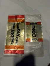 Old school BMX NOS TEAM JAG Decals! Super Rare! Vintage! Originals! Mongoose!