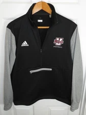 adidas UMASS Minutemen Team Issue Sideline AEROREADY Half-Zip Pullover LG