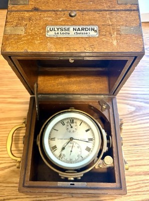 Antique Ulysse Nardin Maritime Chronometer 5859 In Box