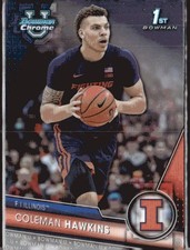 2023-24 Bowman University 1st Chrome #97 Coleman Hawkins Illinois (L)