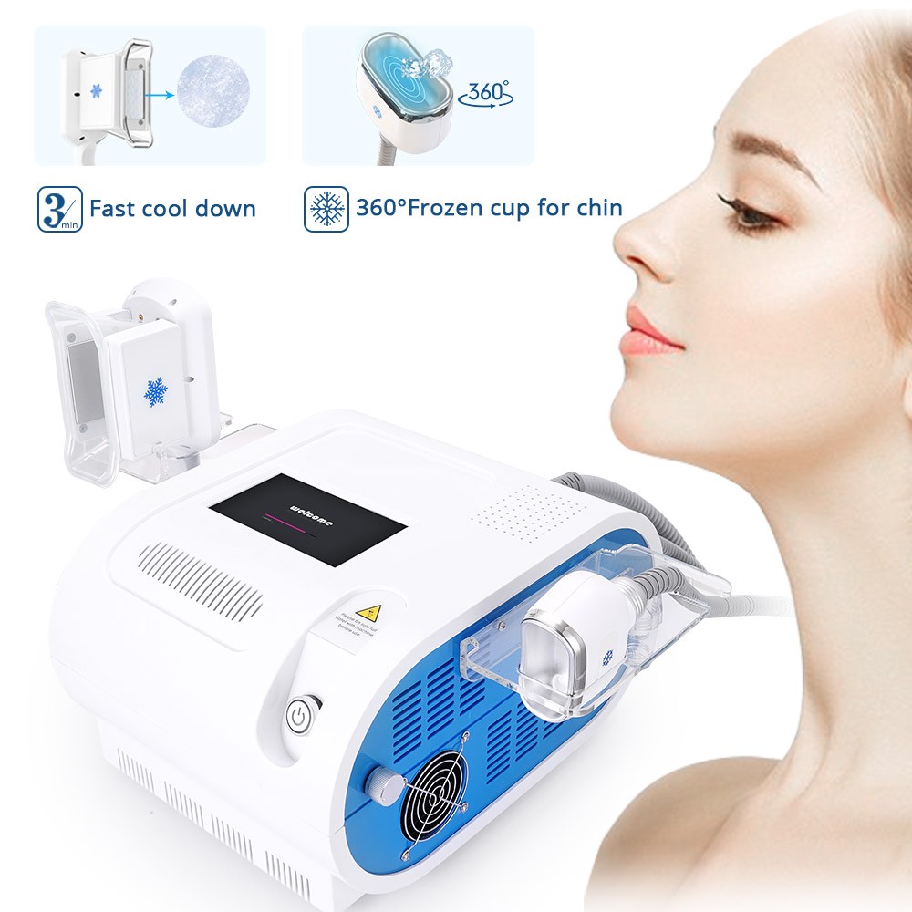 2 Handles Cold Freeze Machine for Chin & Body Massage Beauty Salon Equipment US