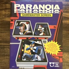 Paranoia Gamemaster Screen - Complete - Great Condition