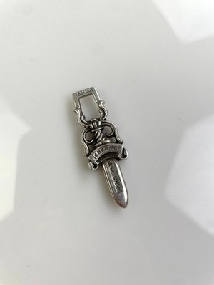 925 STERLING SILVER CHROME HEARTS DAGGER ZIPPER PULL PENDANT *SOLD
