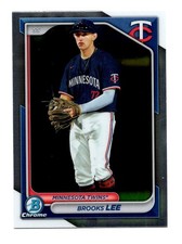 Brooks Lee 2024 Bowman Chrome Prospects #BCP-143 Minnesota Twins