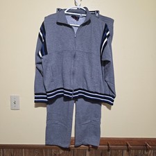 Men's Vintage Eagle Bay Matching Sweat Suit / Track Suit Size Large