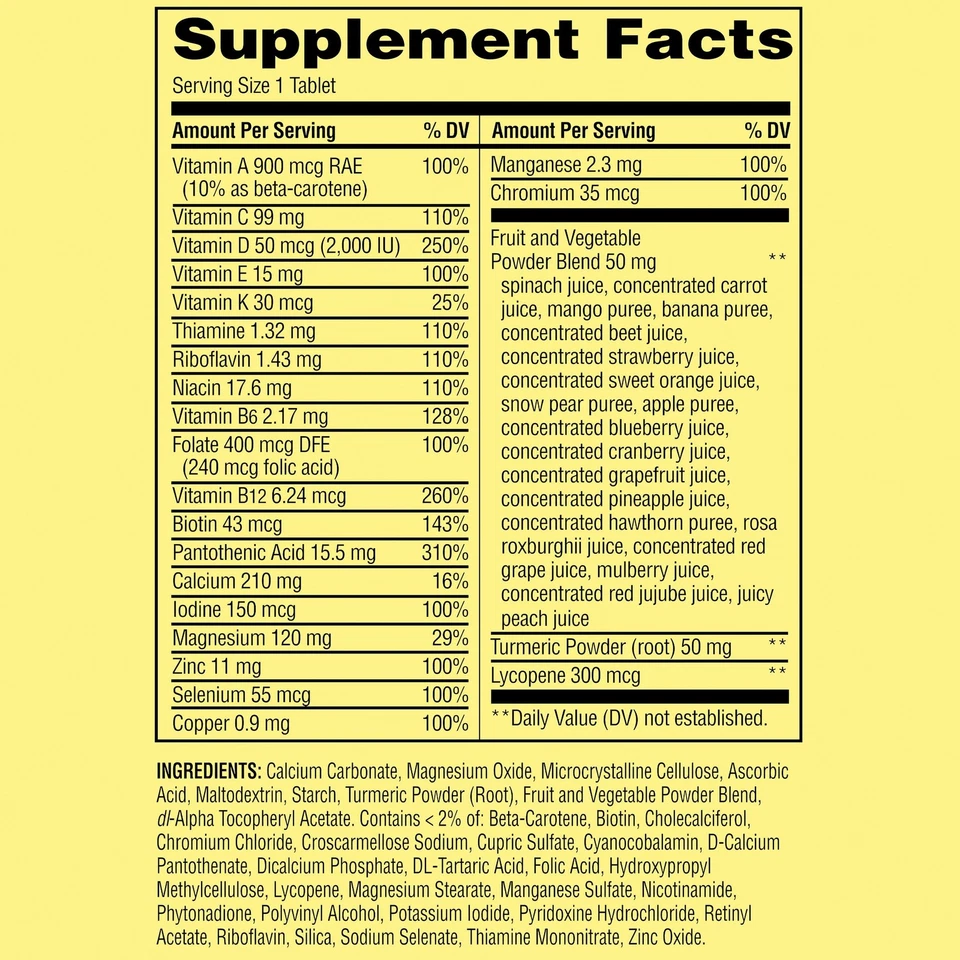 Spring Valley Men's Multi Tablets, 150 Count - Image 3 of 4