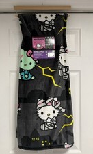 Hello Kitty Halloween Throw Blanket Frankenstein Mummy Black 50x70 2026 Release