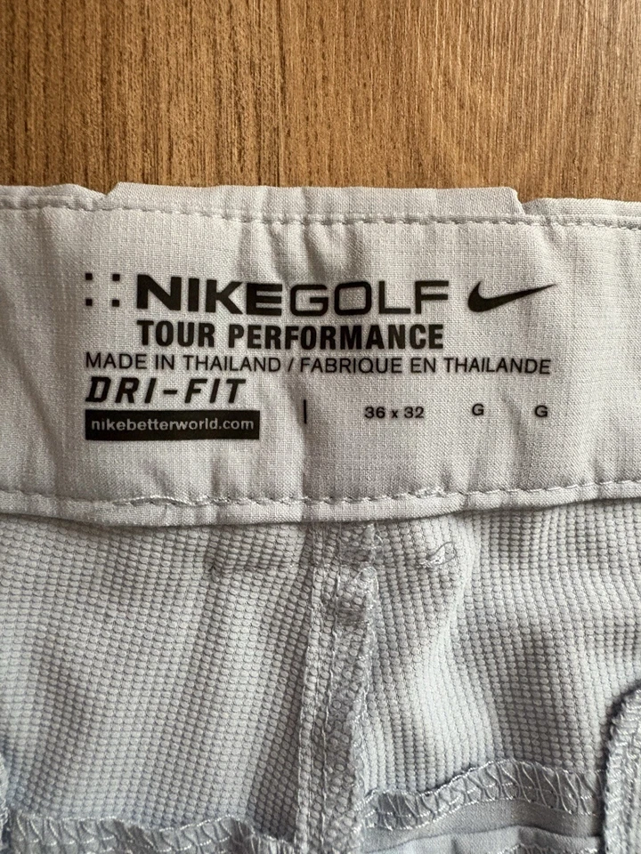 Nike Golf Dri-FIT Pants Men’s 36x32 Light Blue Performance Stretch Casual Chino - Image 3 of 4