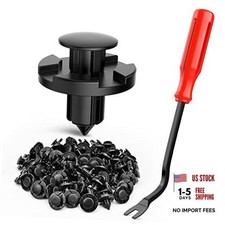 100PCS Nylon Bumper Rivet Fender Clips OEM Replaces For Nissan Infiniti