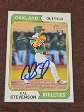 2023 Topps Archives CAL STEVENSON A's In-Person Signed AUTO Autographed