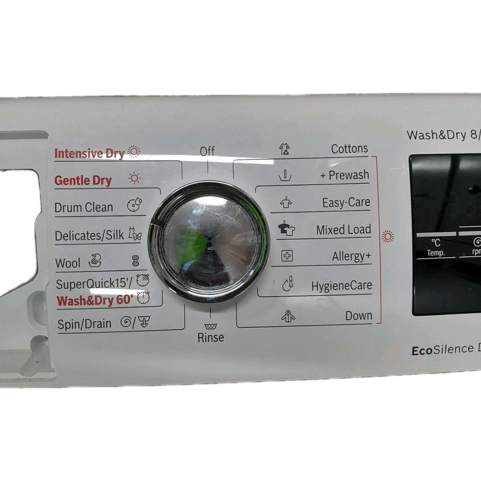 Bosch WVG30461GB Washer Dryer. Complete Front Panel With PCB. 11013025 11024433. - Image 3 of 4