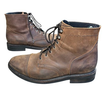Thursday Boot Co Everyday Captain Boots Men s Size 11 Brown Leather Lace Up Welt