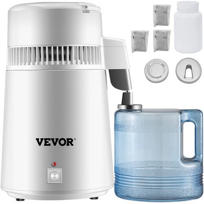 4L Water Distiller Purifier Filter Dispenser Heating Drinking Bottle Softener US