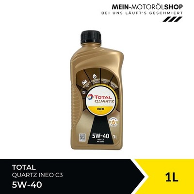 Total Quartz Ineo C3 5W-40 MB 229.51 VW 505 00 ACEA C3 Motoröl 1 Liter