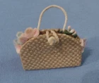 Vintage Barbie Clothes - Vintage Barbie Flowered Straw Purse