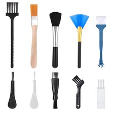 Keyboard Brush, 10 Pcs Mini Anti Static Black, Blue, Silver, Yellow, White