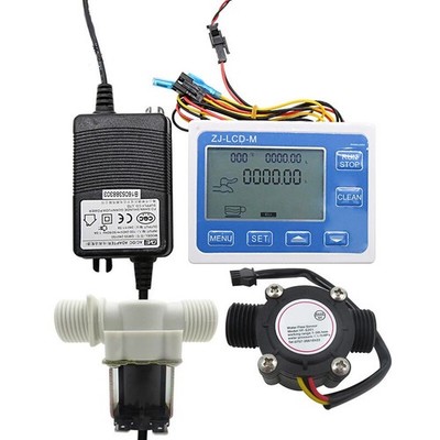 4 Digit Quantitative Flow Meter 4 Pipe Auto Water Liquid Filling Machine