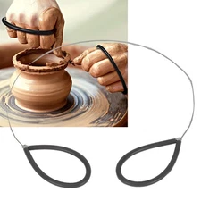 4pcs Clay Cutters Wire Flexible Safe Stainless Steel Cut Off Tools for Clay